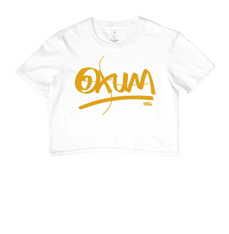 Cropped Oxum Yellow Colors Maria Patuá