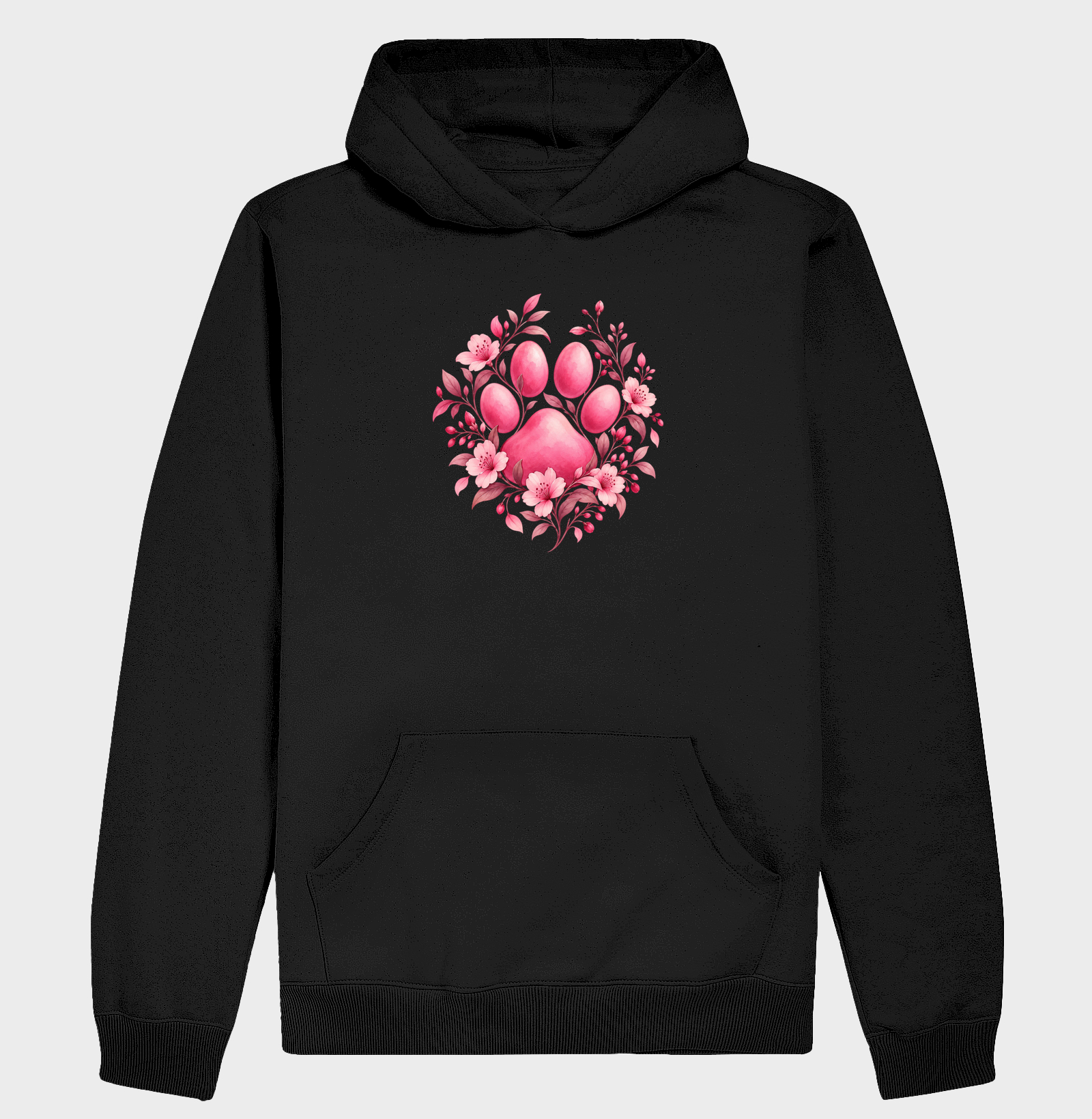 Flores Rosa e Patinha - Hoodie Moletom