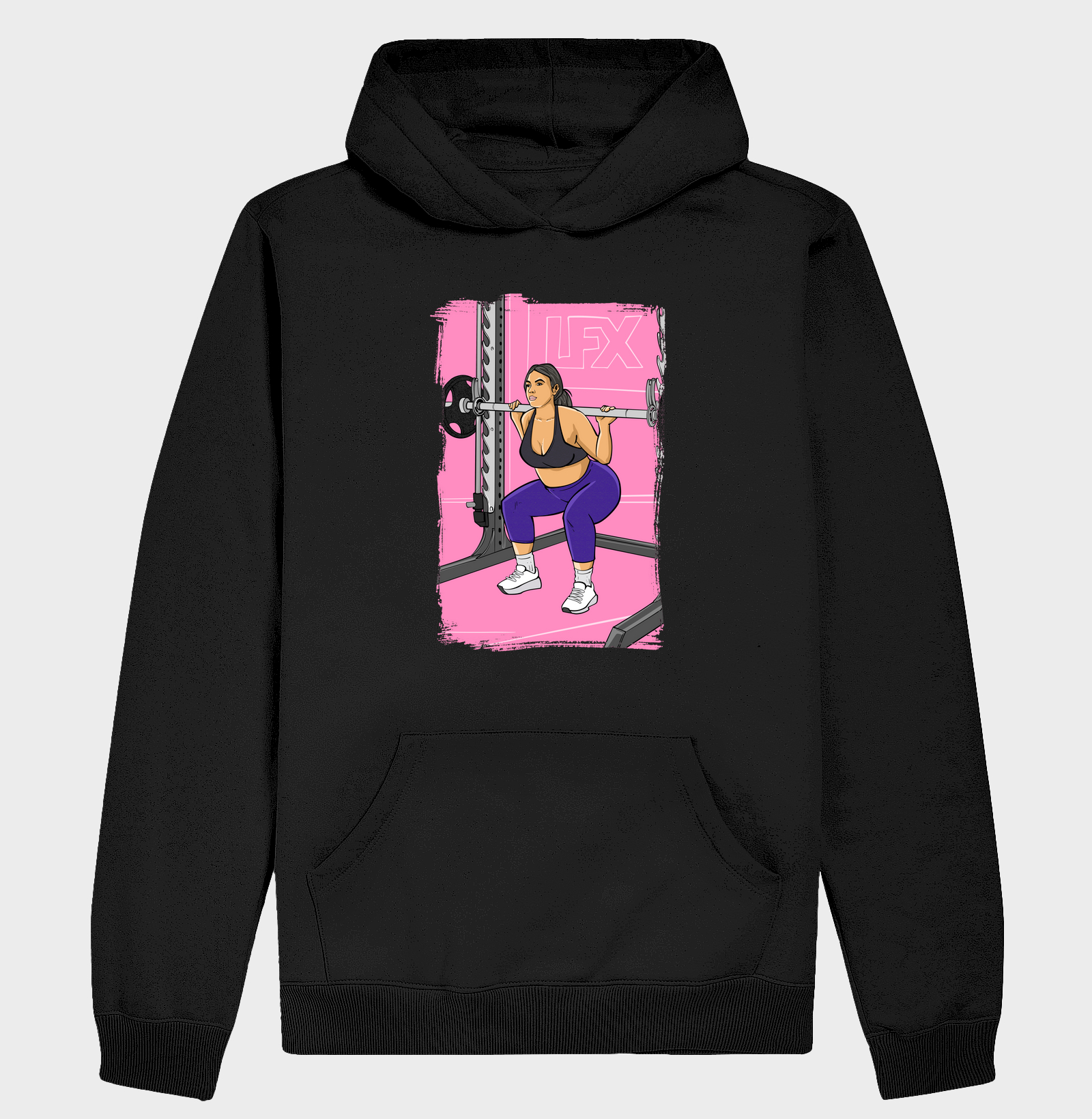 Mulher fazendo Agachamento no Smith V03