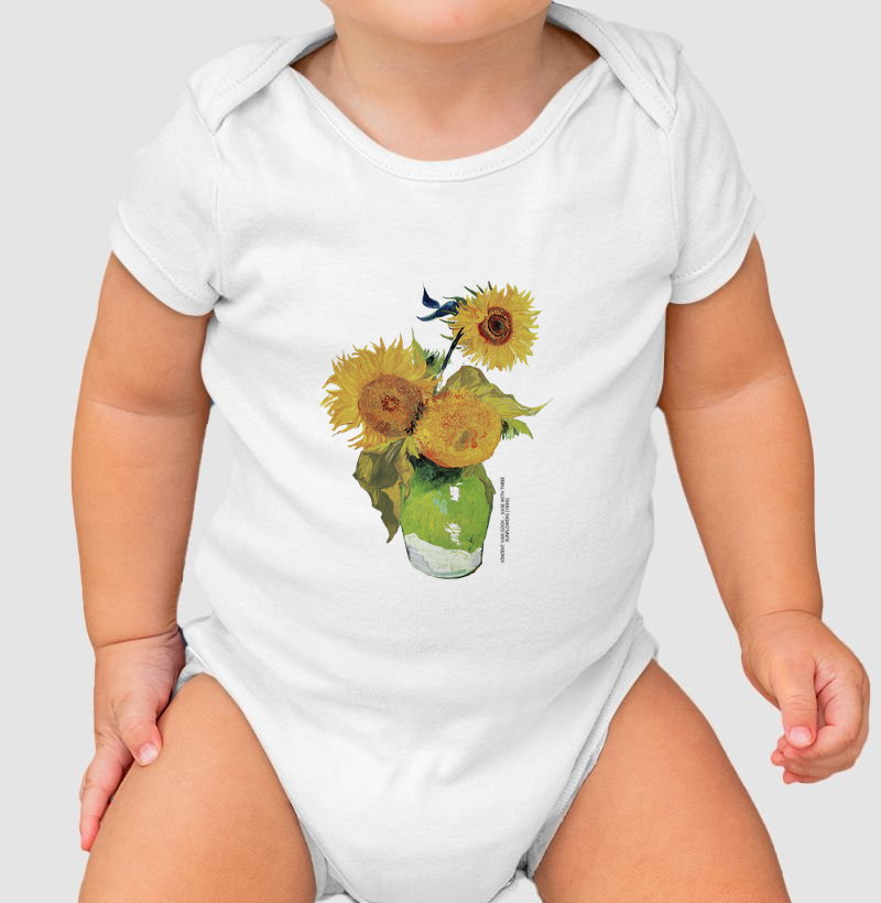 Vase With Three Sunflowers (1888) - Van Gogh