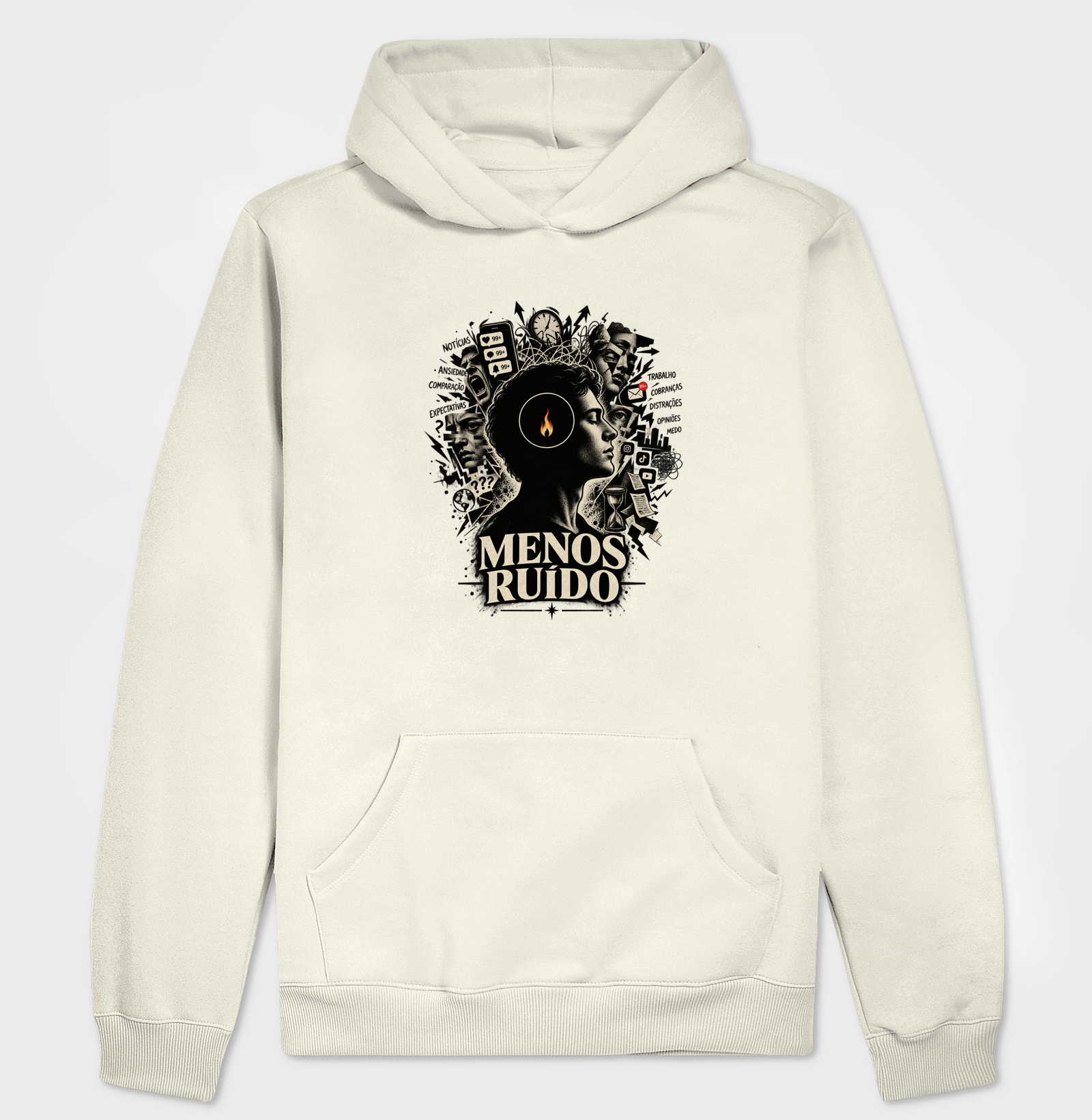 Menos Ruído - Hoodie Moletom