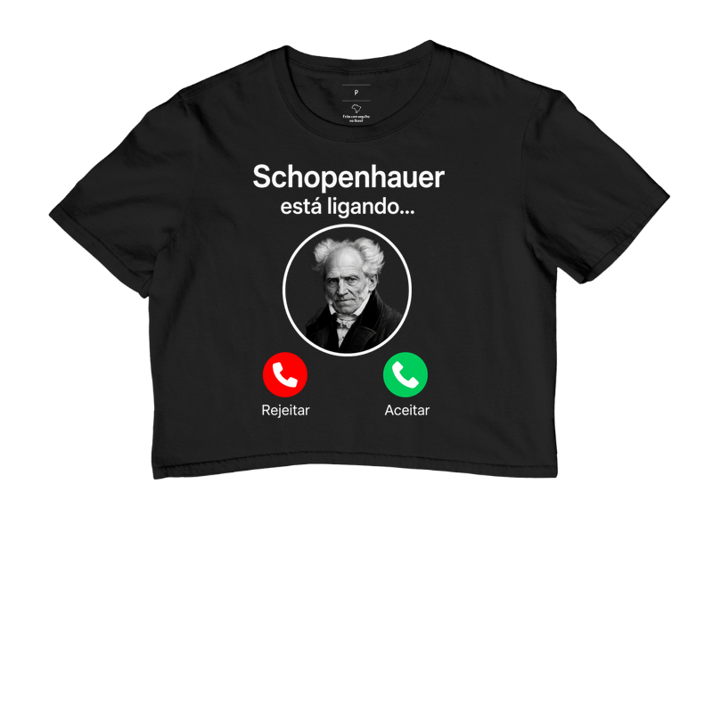 Camiseta de Filosofia Schopenhauer Está Ligando