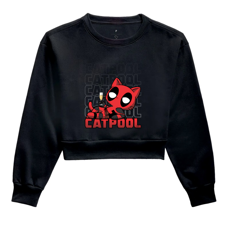 Camiseta CatPool - Cropped Moletom