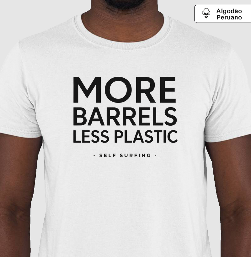 MORE BARRELS - Camiseta Algodão Peruano