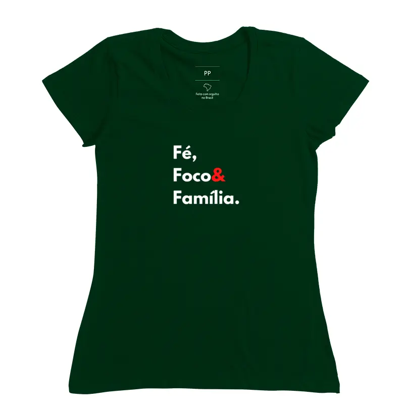Feminina Fé Foco e Família