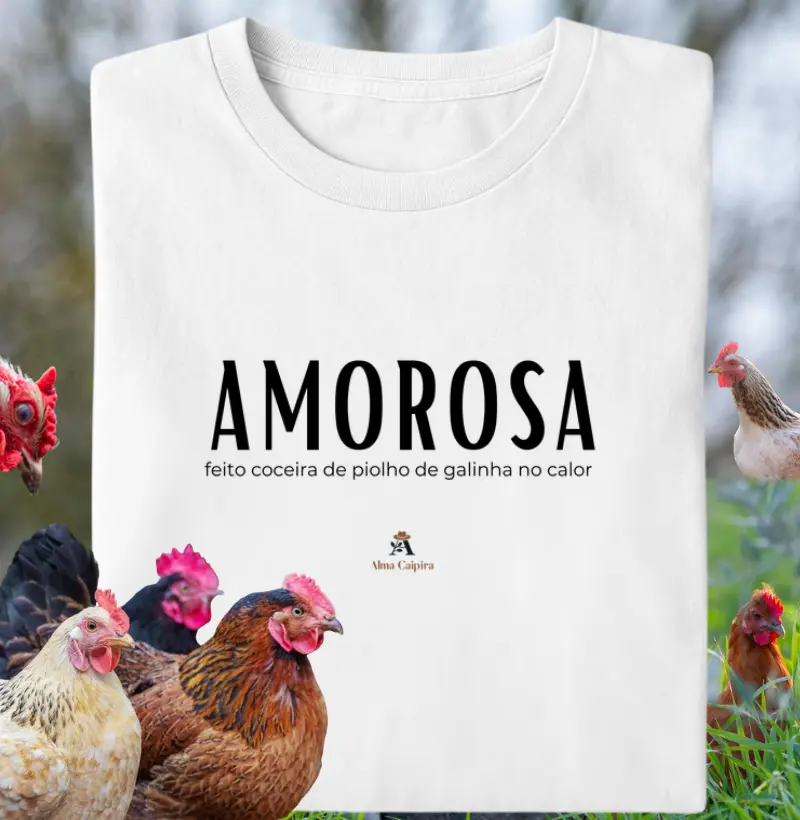 Amorosa feito piolho de galinha no calor