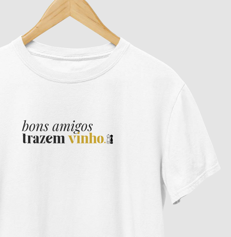 Bons amigos trazem vinho