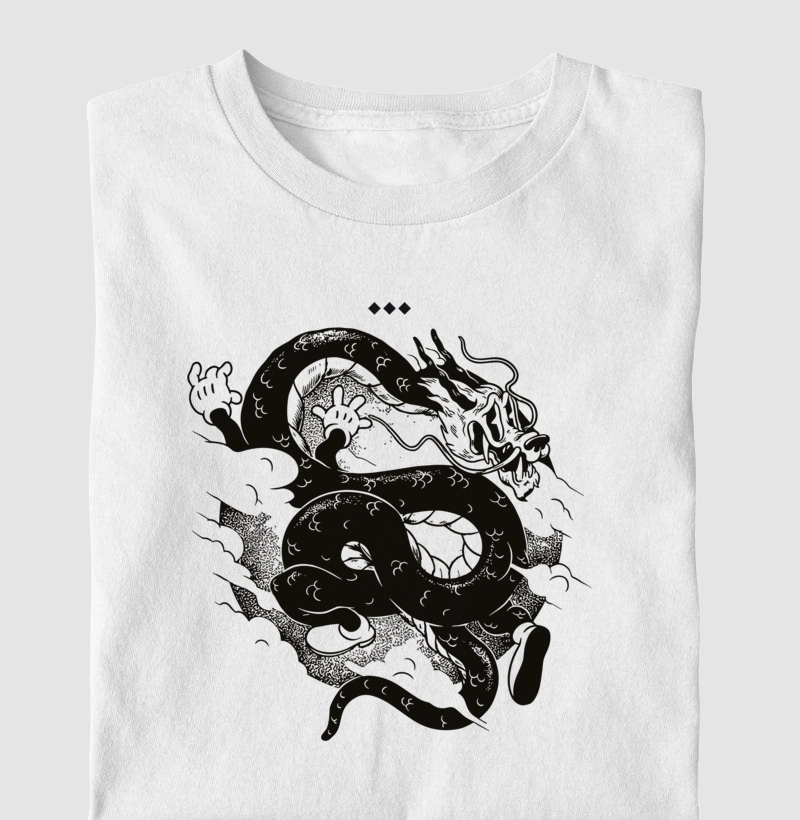 Camiseta Dragão Cartoon