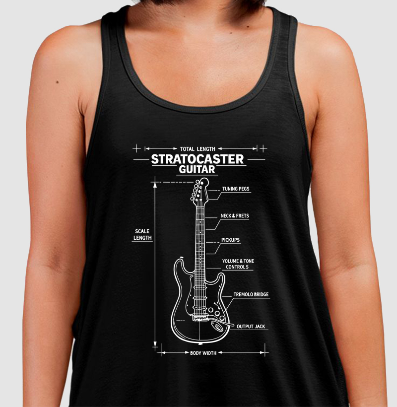 Guitarra Strato diagrama
