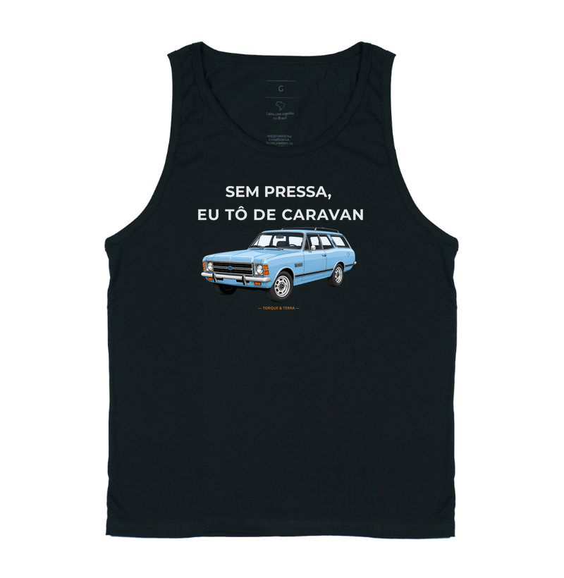 Sem pressa, eu tô de Caravan - azul claro