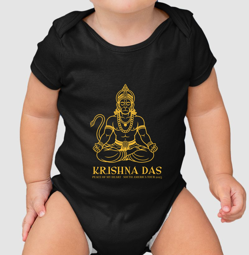 Hanuman - Body Infantil - Estampa Amarela