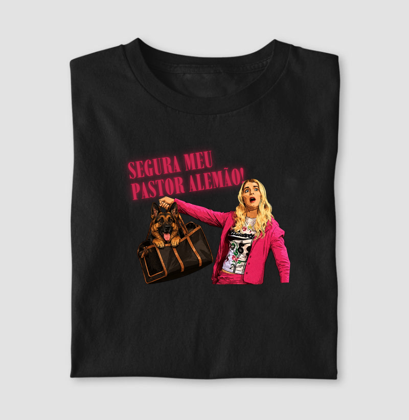 Segura meu pastor alemão - Camiseta