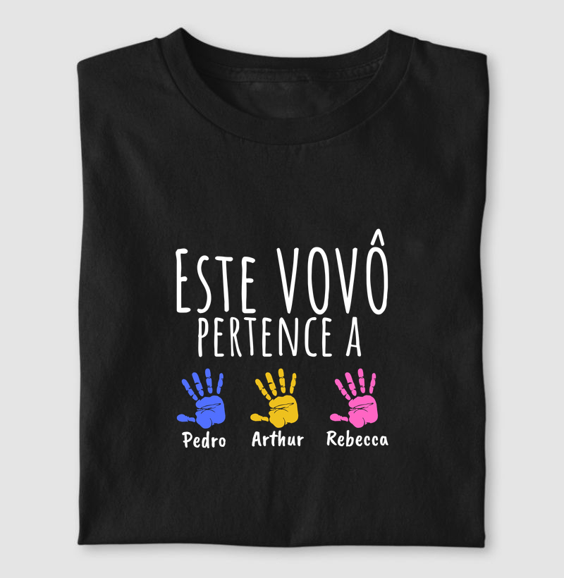 Este Vovô pertence a: Pedro, Arthur e Rebecca