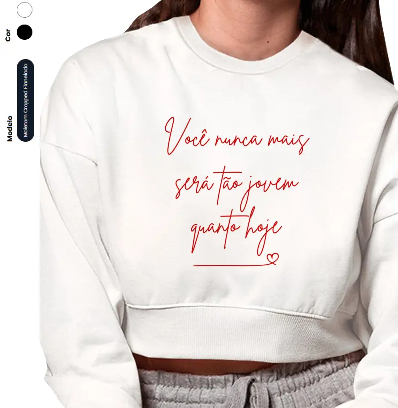 Camiseta Nacional Feminina "Você Nunca Mais Será Tão Jovem" | Camisetas Falam