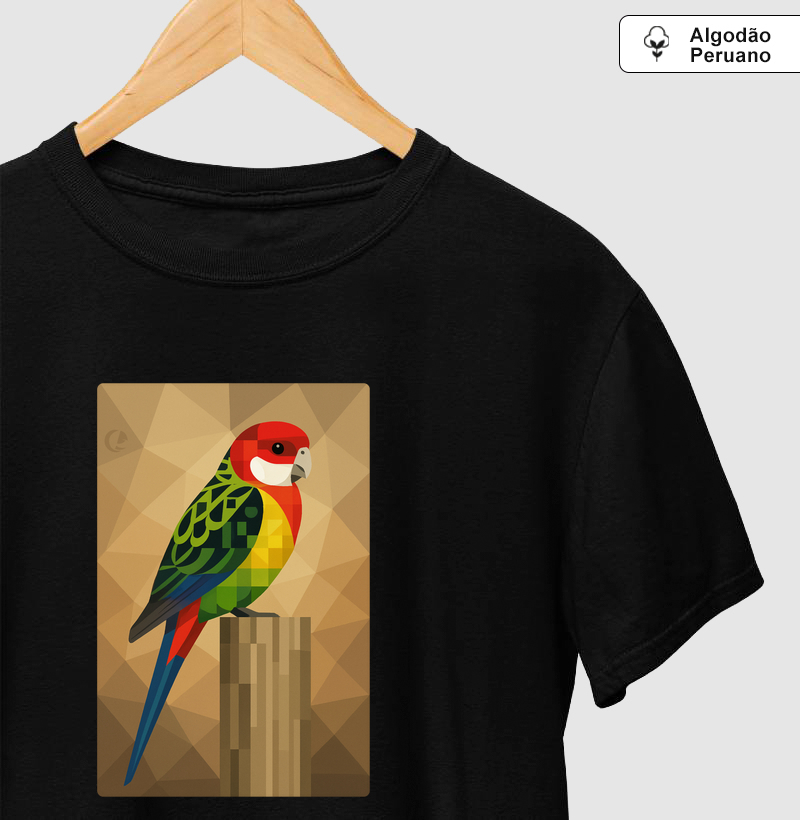 Camiseta Algodão Peruano Rosela - Geométrico