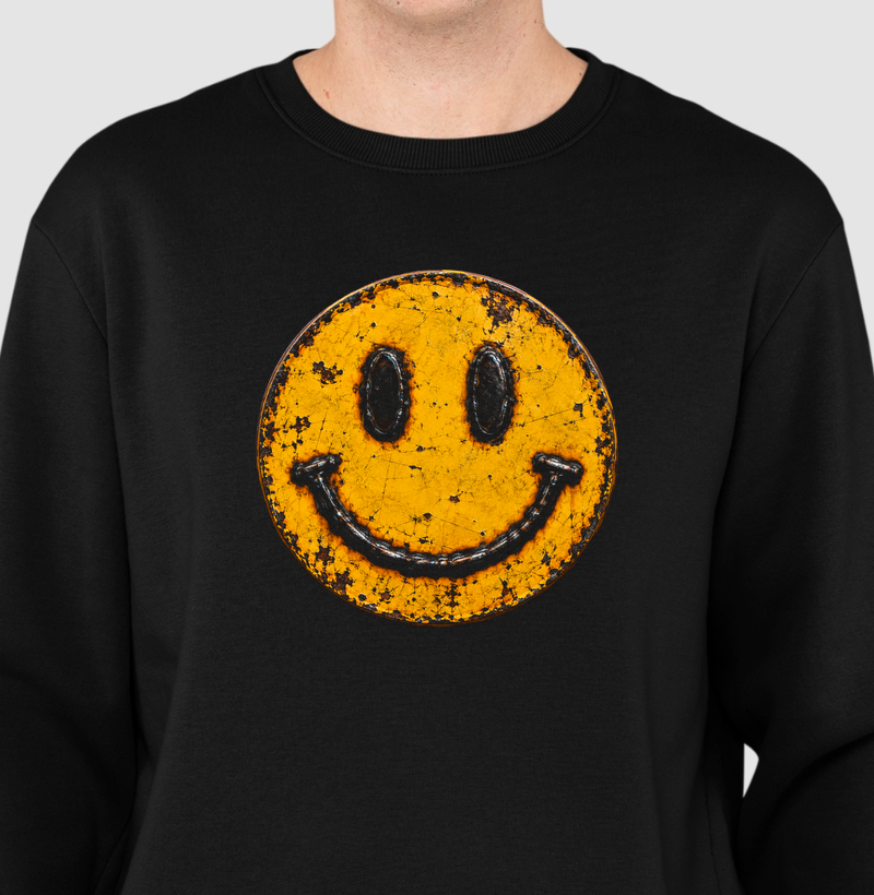 Welded Smile Emoji - Suéter Moletom
