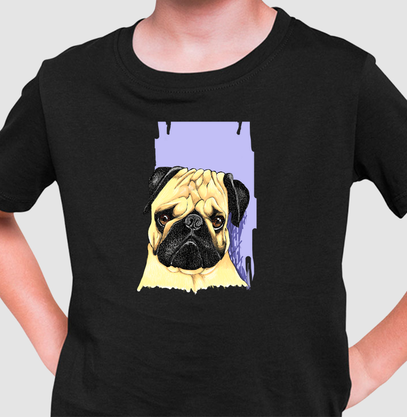 Camiseta Infantil Pequeno Buldogue