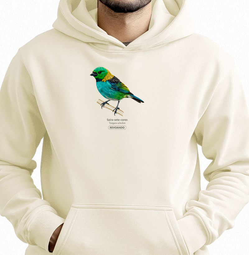 Cores Aladas - Saíra-sete-cores II - Moletom Hoodie