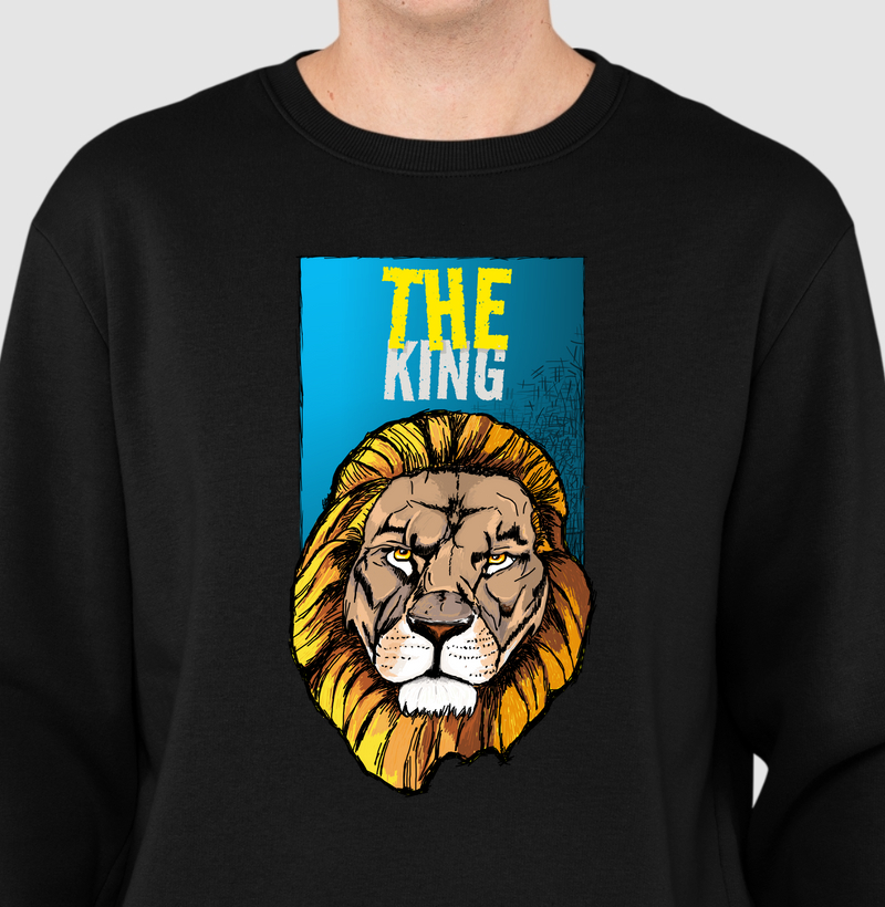 Suéter Moletom Leão Rei