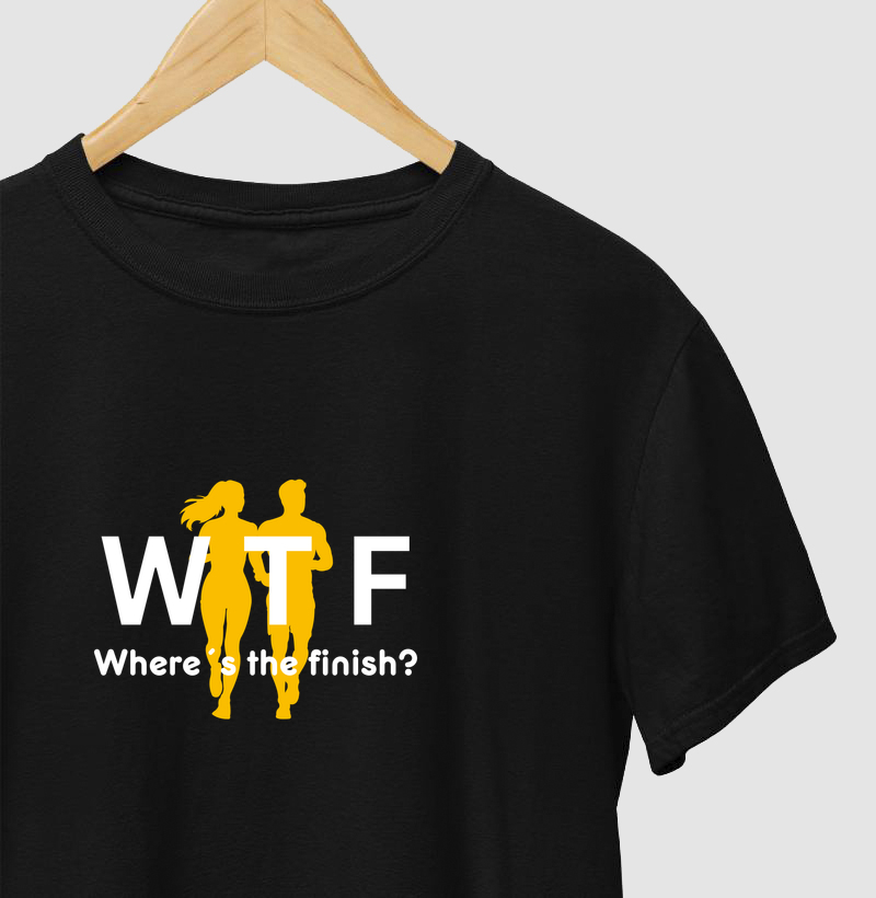 Camiseta WTF - TRN | Camiseta Fitness 100% Algodão Masculina e Feminina - Camiseta