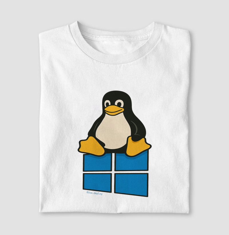 Camiseta Linux x Windows