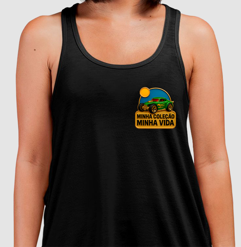 Camiseta regata colecionador miniaturas minha coleção minha vida