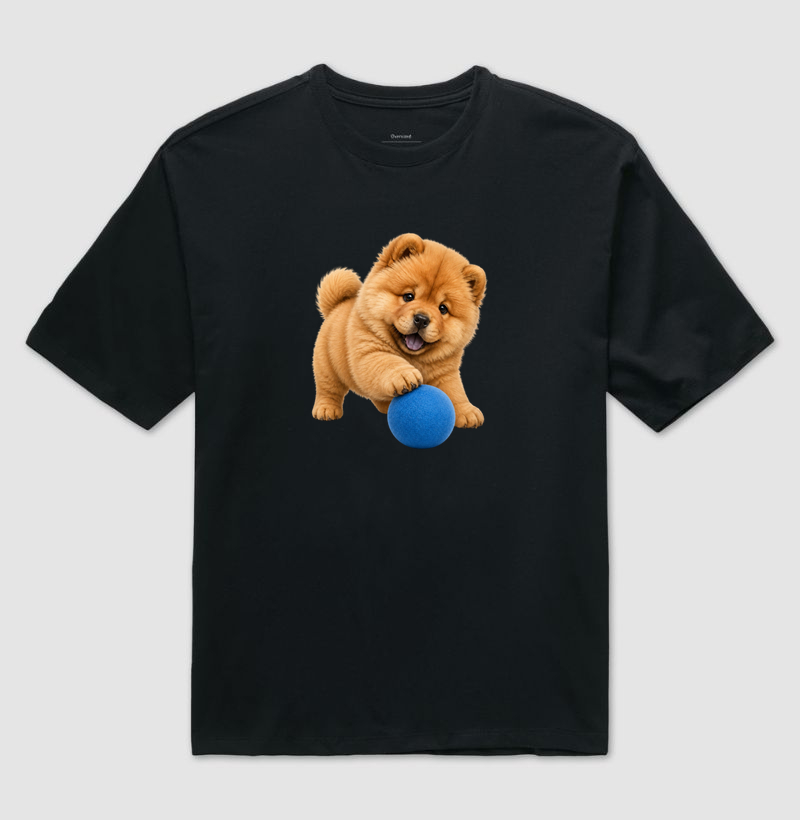 Chow-Chow - Desenho Animado - Camiseta Oversized