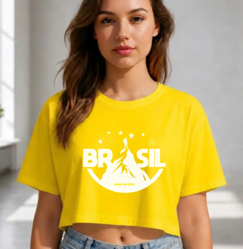 Camiseta Cropped Torcida Outdoor | Brasil no Cume 2026