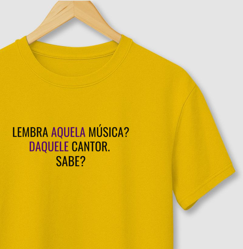 Lembra aquela música? Daquele cantor