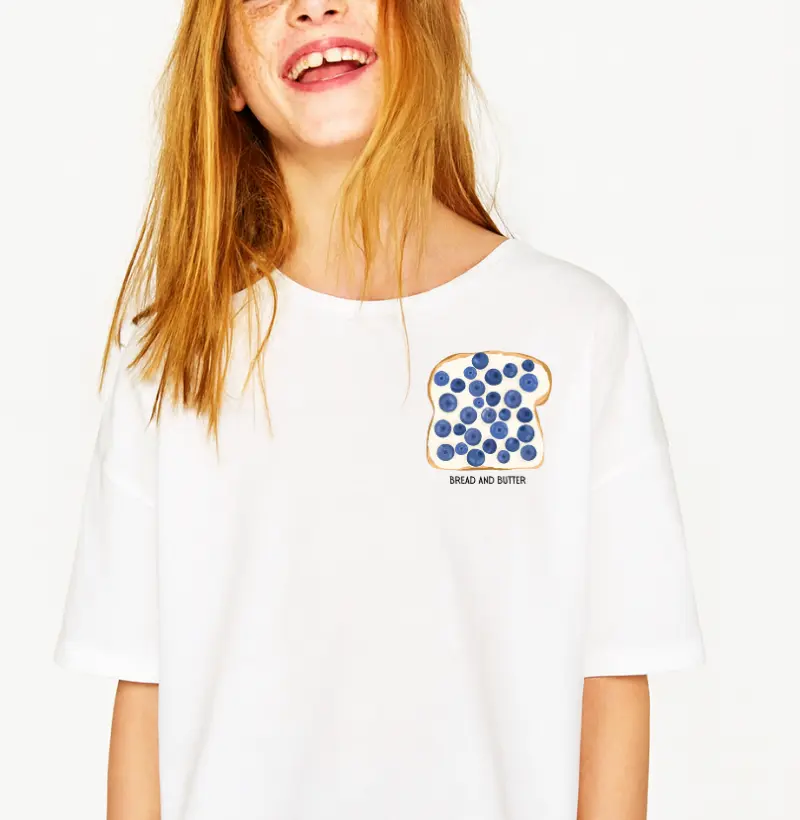 Camiseta Mini Bread Blueberry