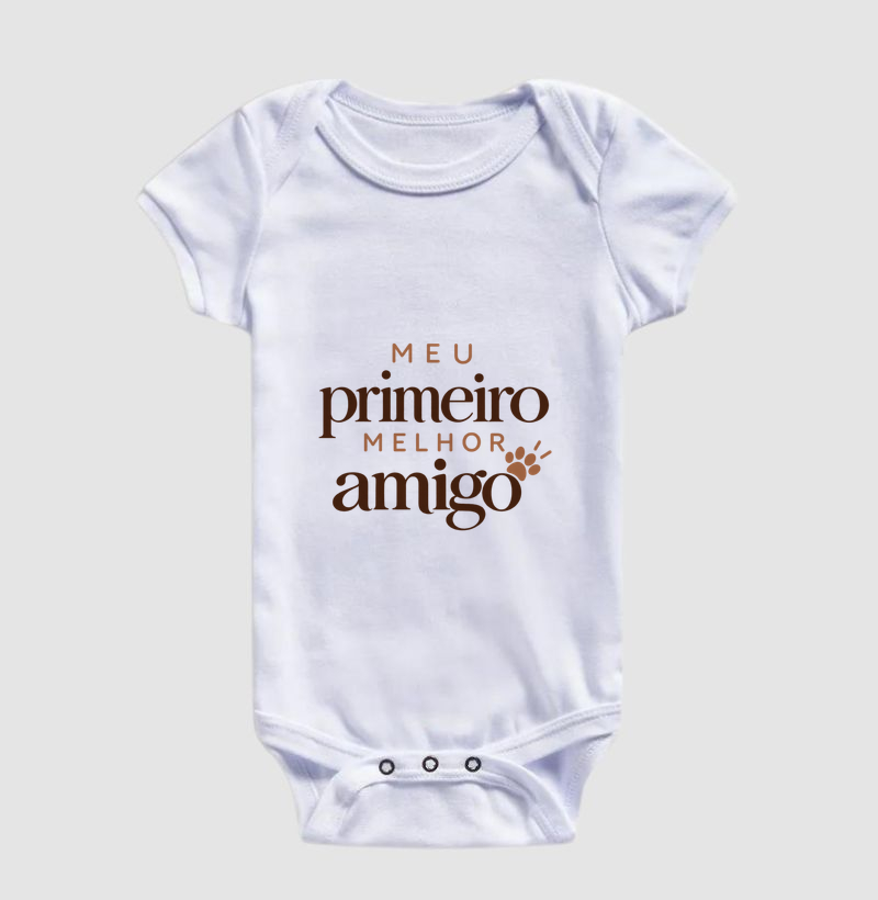 Meu Primeiro Melhor Amigo - Body Infantil