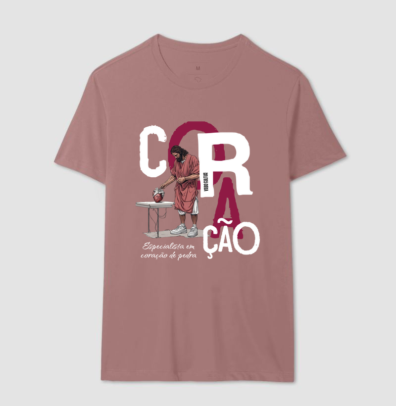 CAMISETA  "CORAÇÃO DE PEDRA"