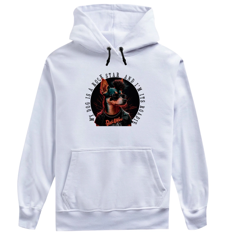 My dog is a rock star, and I'm its roadie