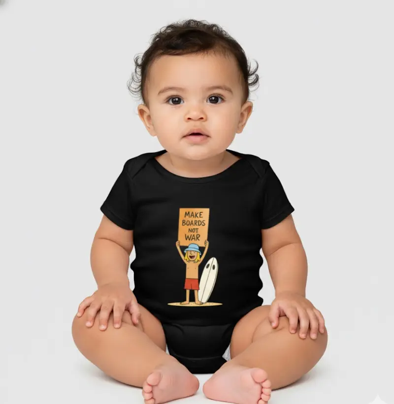 Make boards Not War - Body Infantil | Surf For Fun Wear