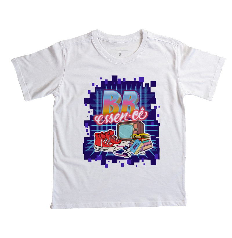 Camiseta infantil coleção - ''Br essen-cê retrô''