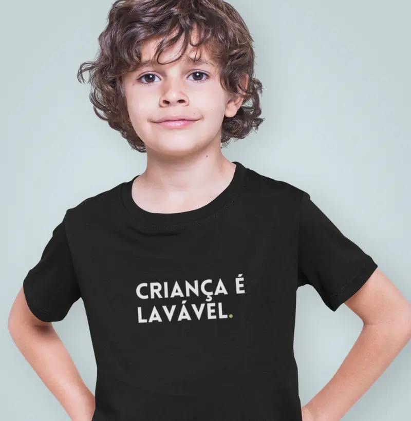 Camiseta Mini | Criança é lavável