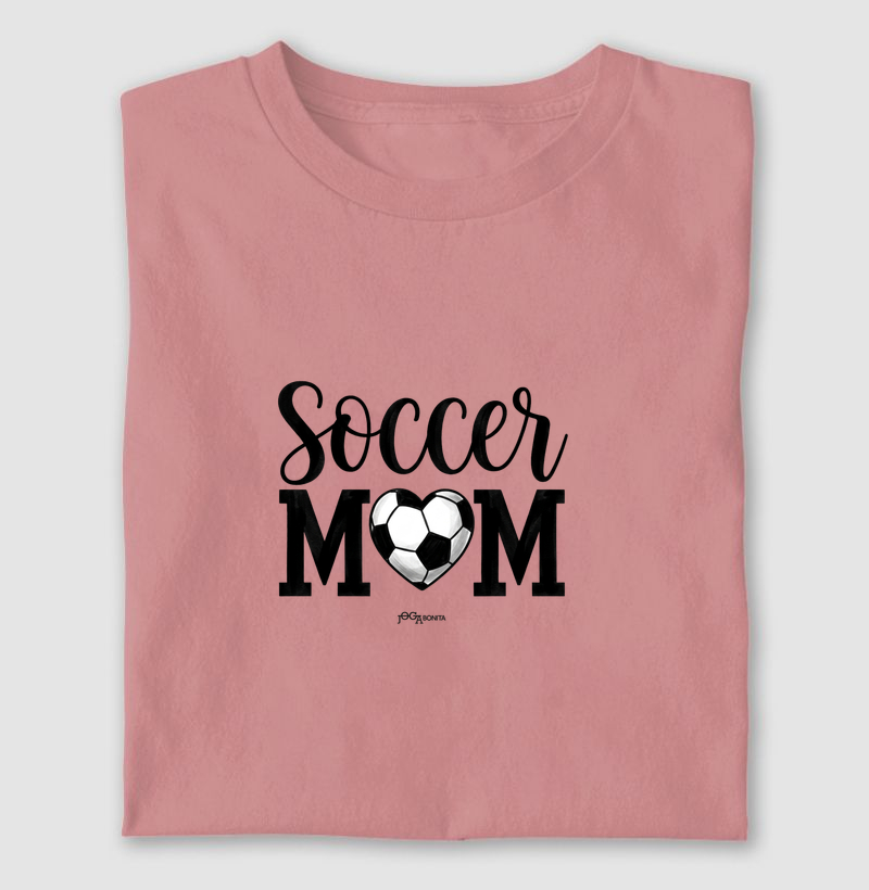 feminina de futebol estampa "soccer mom" joga bonita