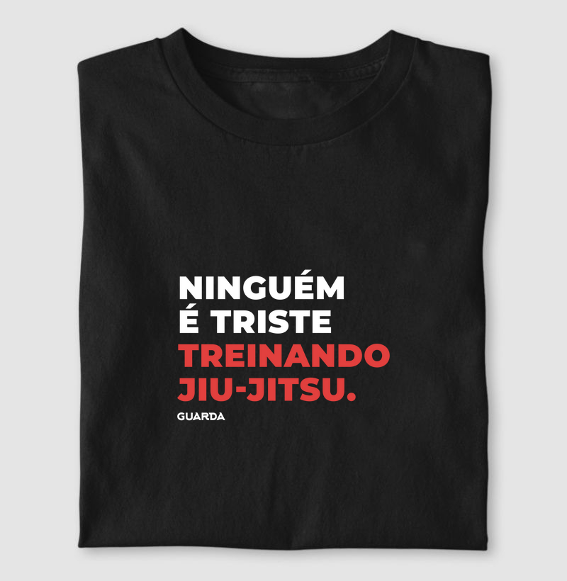 Ninguém é triste treinando Jiu-Jitsu