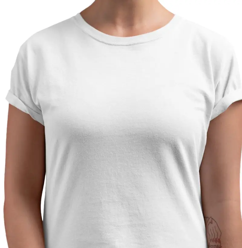 Camiseta lisa algodão nacional - Branca
