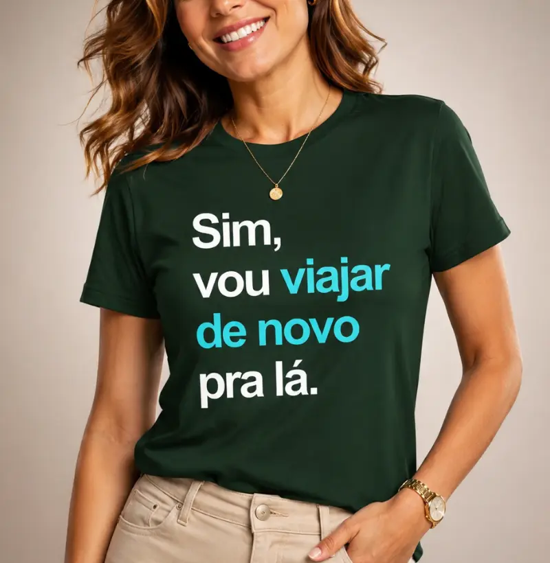 Sim, vou viajar de novo pra lá