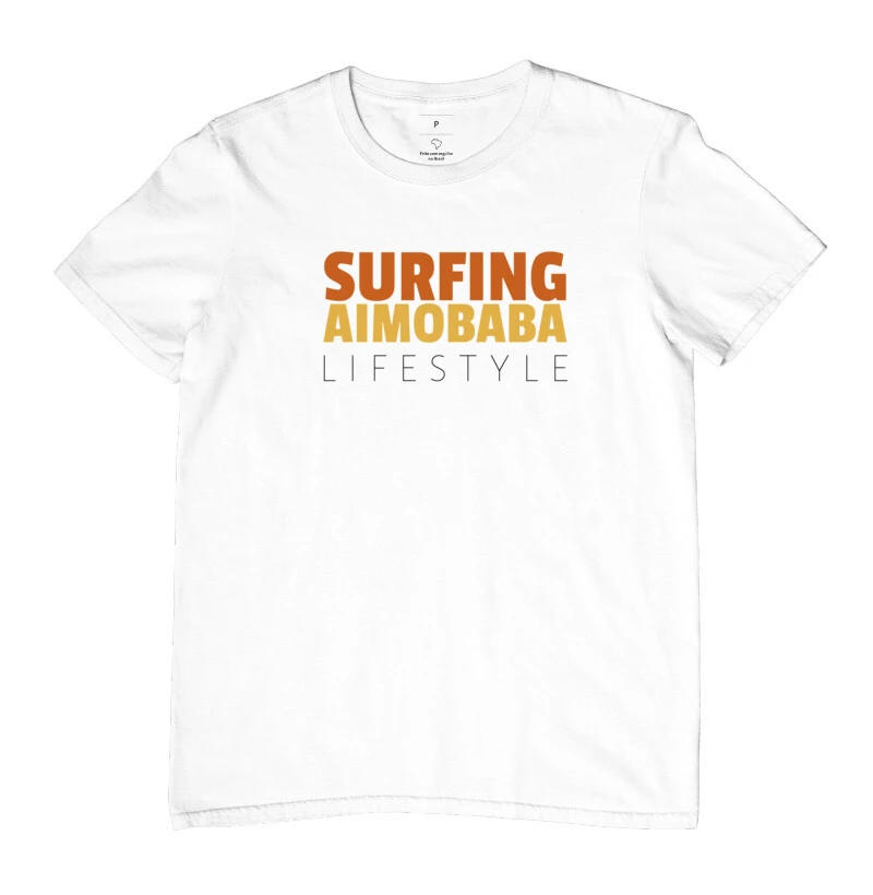 Camiseta Aimobaba Surfing masculina branca