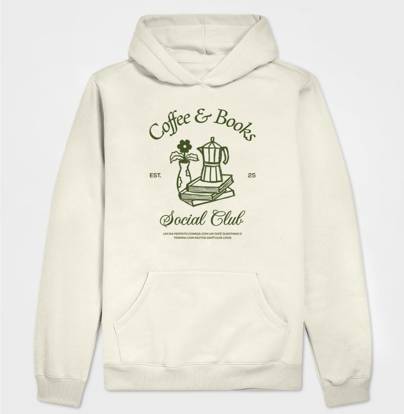 Hoodie Coffee and Books Social Club