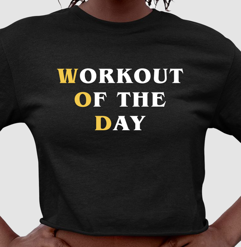 Camiseta Workout Of The Day – TRENO | WOD Mode Ativado