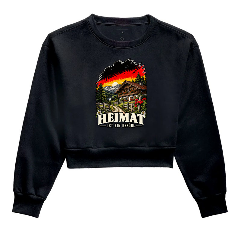 Heimat ist ein Gefühl - Cropped Moletom