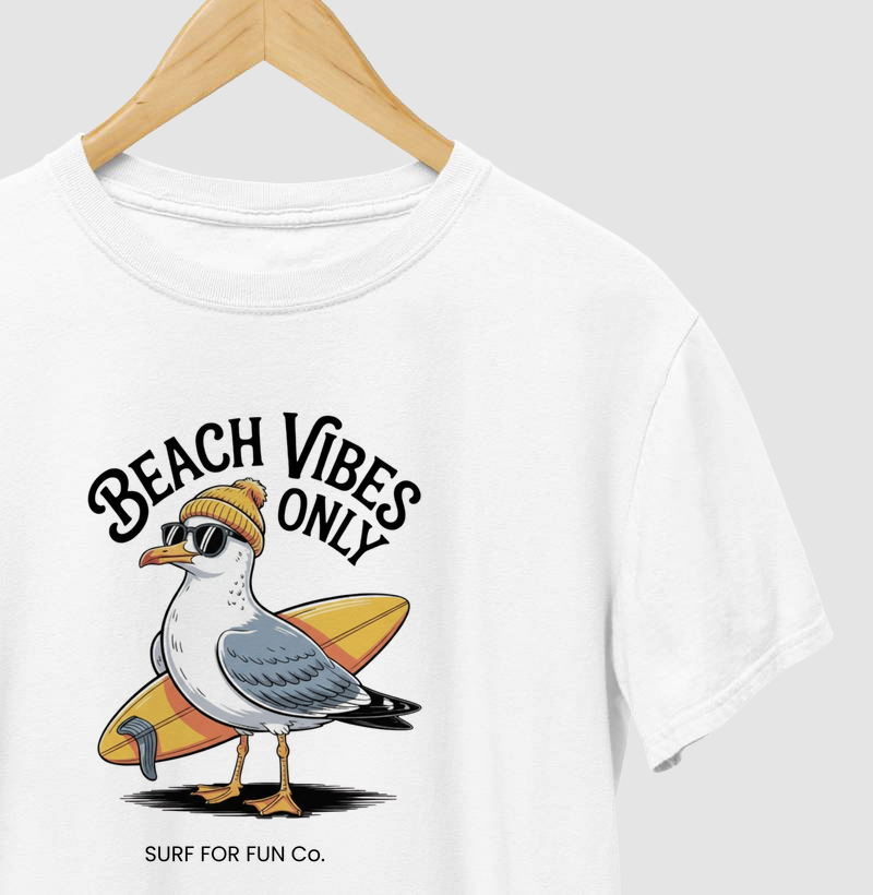 Gaivota Surfista - Beach Vibes Only
