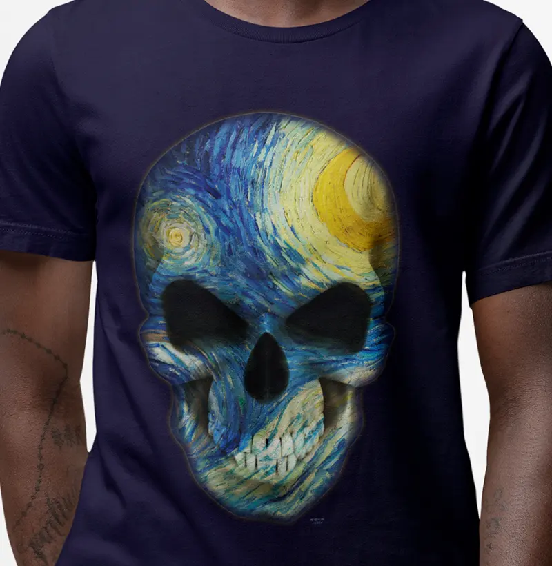 Caveira Van Gogh