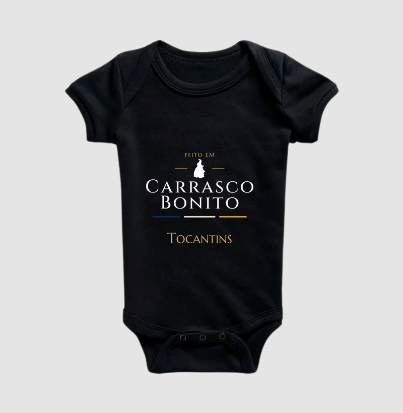Feito em Carrasco Bonito TO - Body Infantil