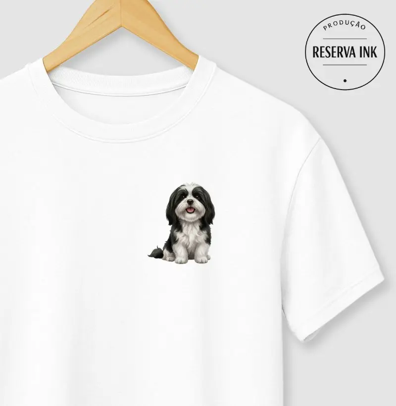 Lhasa Apso Preto Minimalista
