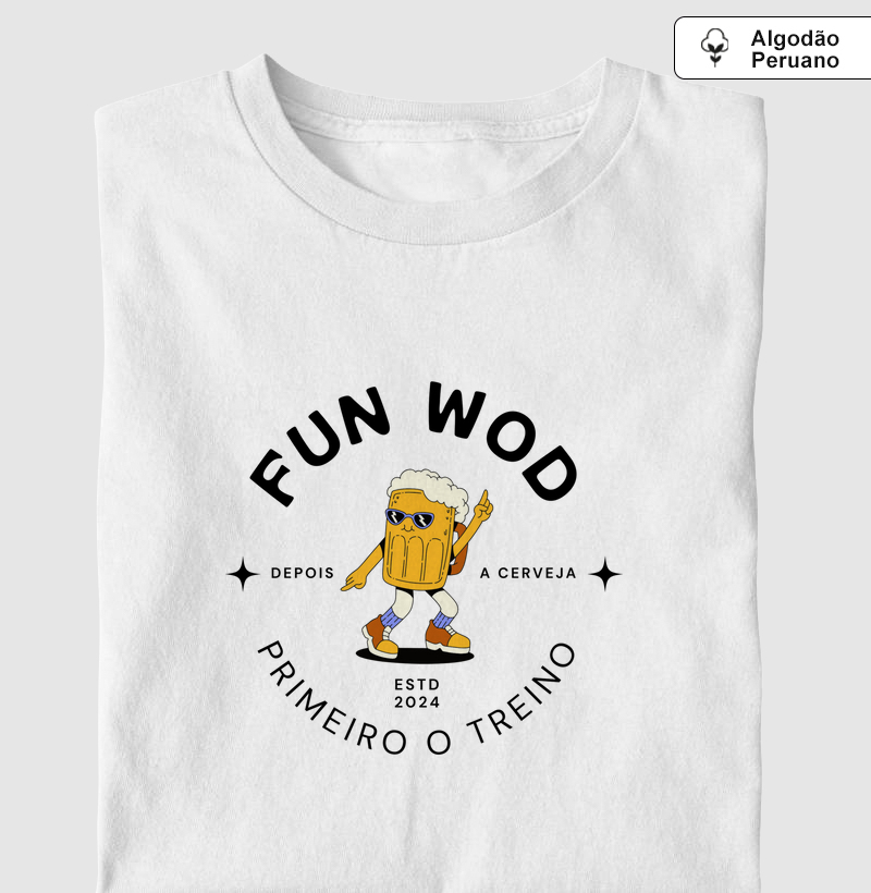 Primeiro o treino depois a cerveja (Unissex)