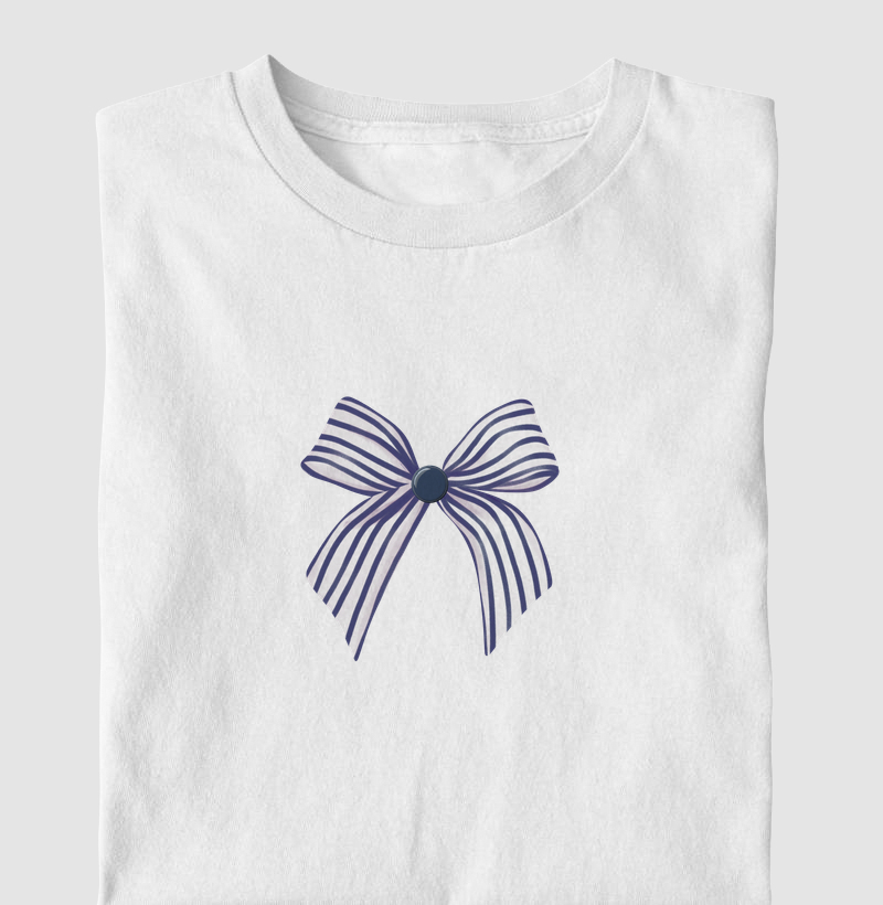 Camiseta Infantil Laço Marinho